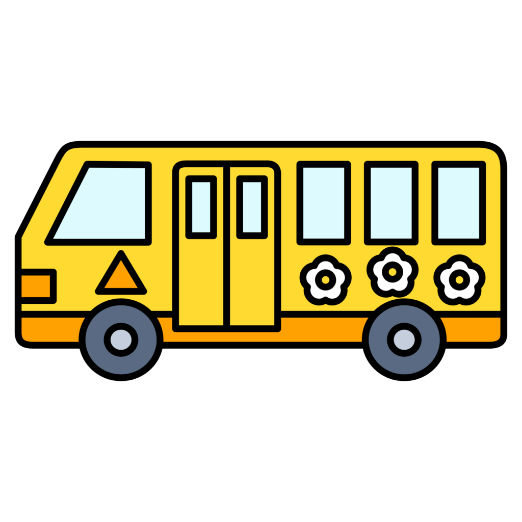 幼稚園バス（カラー）
