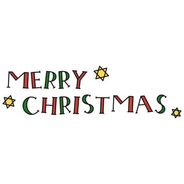 【飾り文字】MERRY CHRISTMAS