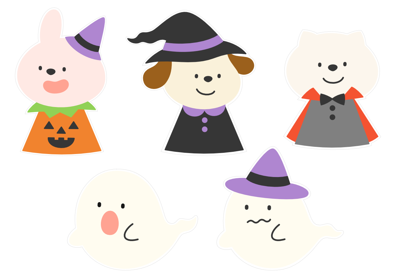 【イラストパーツ】ハロウィン①